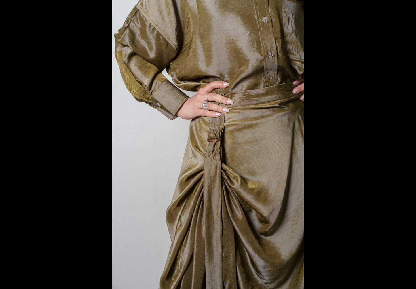 Two Piece Blouse & Pleated Skirt