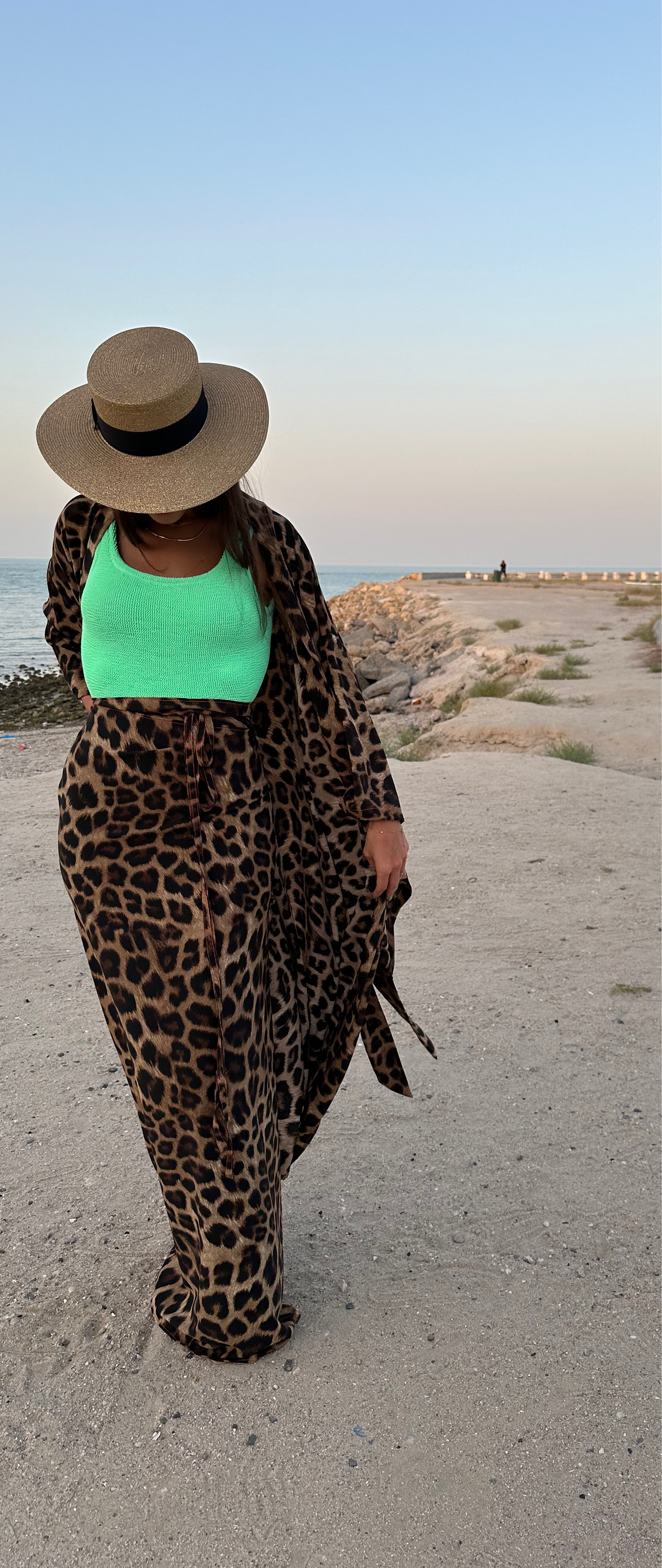 Leopard Kimono & wrap skirt