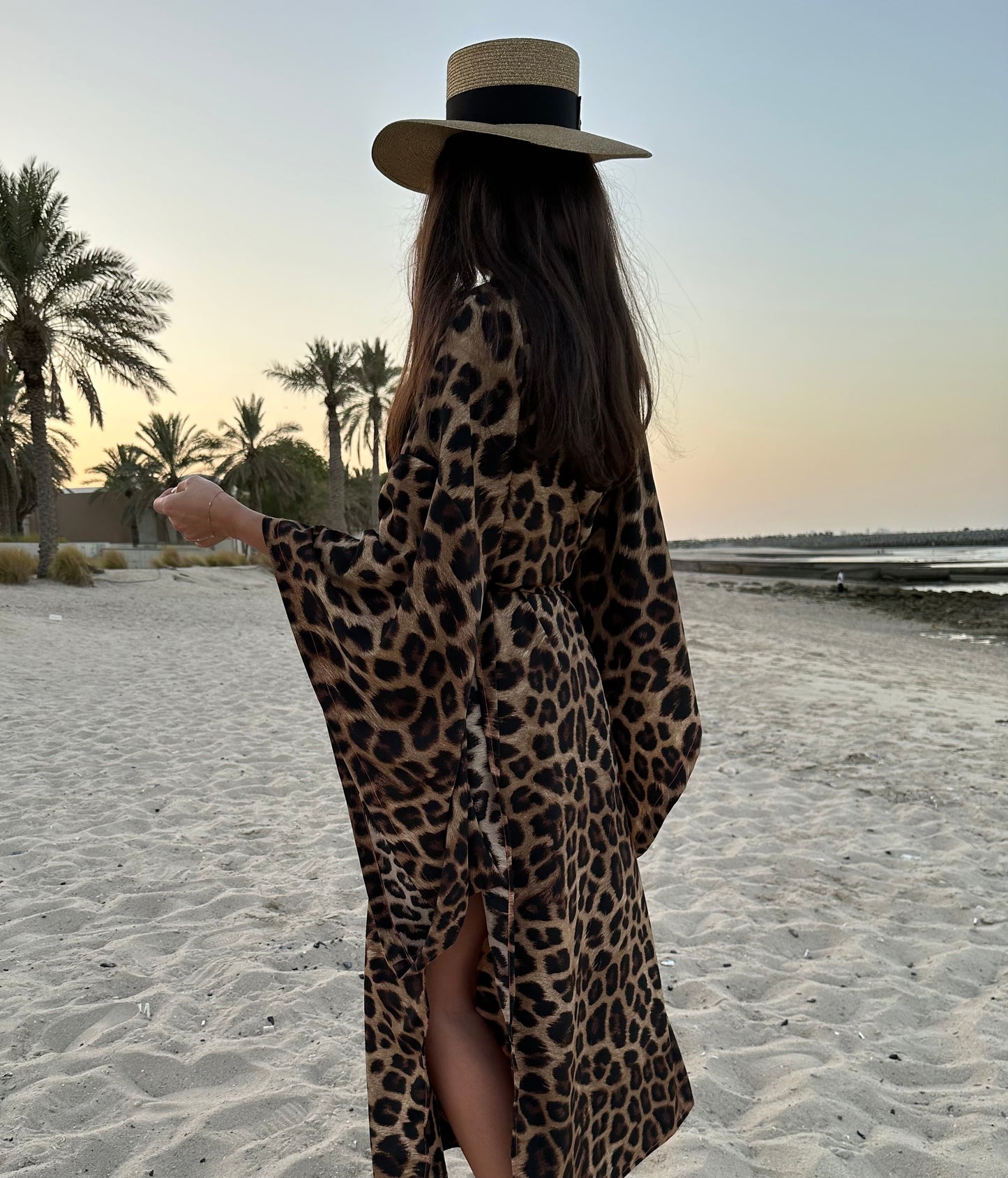 Leopard Kimono & wrap skirt